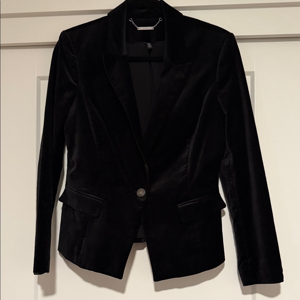 White House black market-  Black Velvet Women's Blazer
